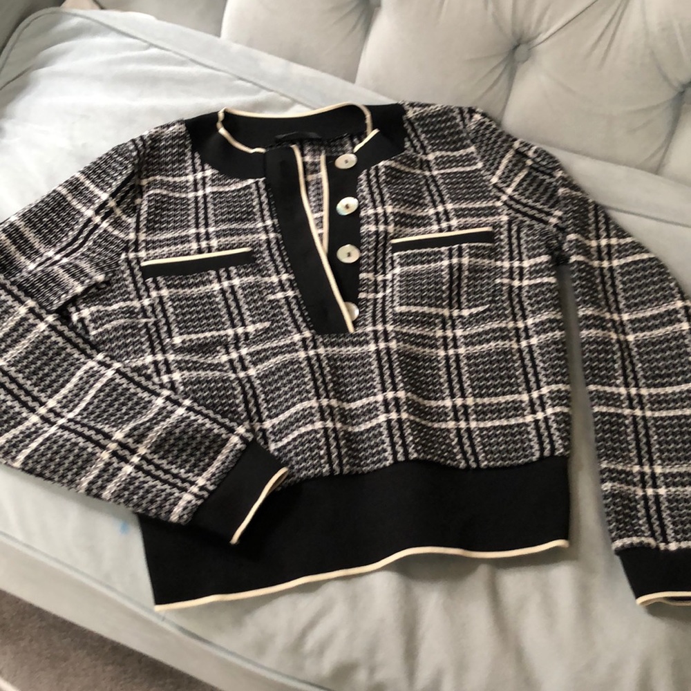 Brand New Zara woven knit top